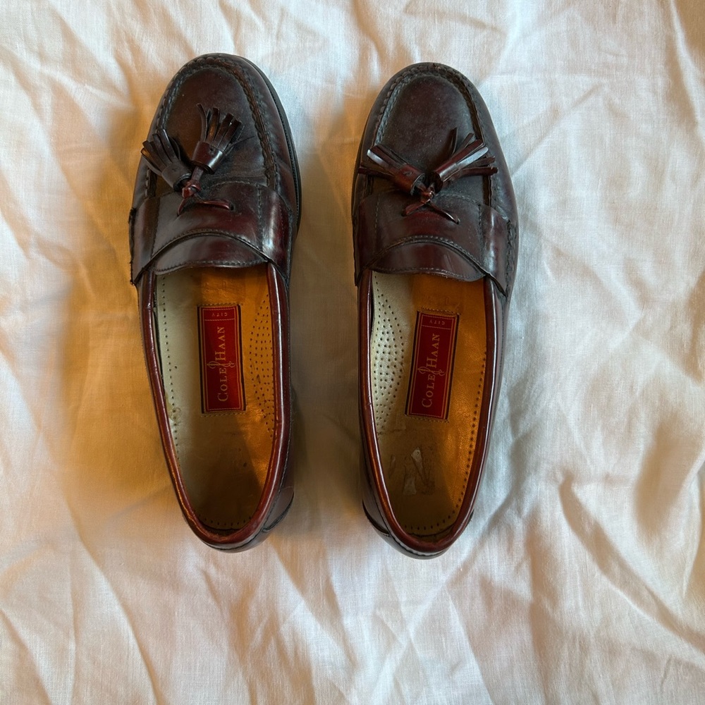 Cole Haan burgundy loafers. Men’s 7.5